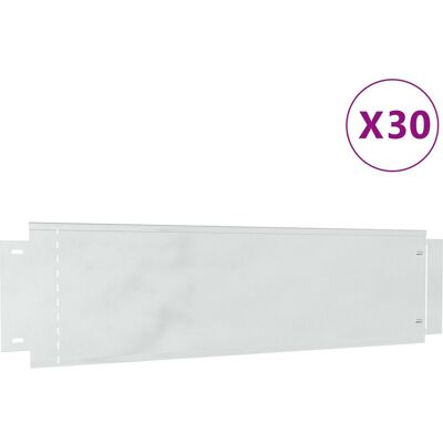 vidaXL Ogrodzenia trawnika 30 szt. 25x100 cm Elastyczna stal ocynkowana vidaXL Ogrodzenia trawnika 30 szt. 25x100 cm Elastyczna stal ocynkowana