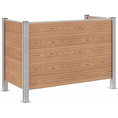 vidaXL Ogrodzenie na Kosz na Śmieci brązowy 161 x 85 x 115 cm vidaXL Ogrodzenie na Kosz na Śmieci brązowy 161 x 85 x 115 cm