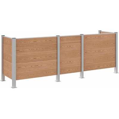 vidaXL Ogrodzenie na Kosz na Śmieci brązowy 315 x 85 x 115 cm vidaXL Ogrodzenie na Kosz na Śmieci brązowy 315 x 85 x 115 cm