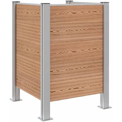 vidaXL Ogrodzenie na Kosz na Śmieci brązowy 85 x 85 x 115 cm vidaXL Ogrodzenie na Kosz na Śmieci brązowy 85 x 85 x 115 cm