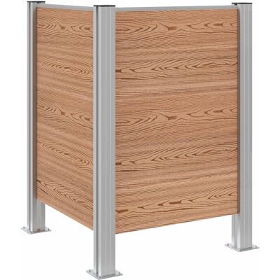 vidaXL Ogrodzenie na Kosz na Śmieci brązowy 85 x 85 x 115 cm vidaXL Ogrodzenie na Kosz na Śmieci brązowy 85 x 85 x 115 cm