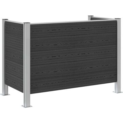 vidaXL Ogrodzenie na Kosz na Śmieci Szary 161 x 85 x 115 cm vidaXL Ogrodzenie na Kosz na Śmieci Szary 161 x 85 x 115 cm
