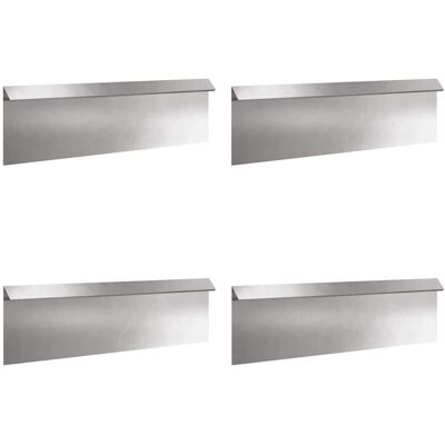vidaXL Ogrodzenie ślimakowe 4 pcs Srebrny 100 x 3,5 x 25 cm vidaXL Ogrodzenie ślimakowe 4 pcs Srebrny 100 x 3,5 x 25 cm
