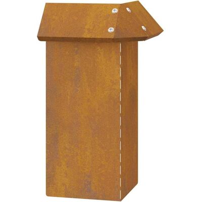 vidaXL Ogrodzenie ślimakowe Rdzawy 13,5 x 13,5 x 25 cm vidaXL Ogrodzenie ślimakowe Rdzawy 13,5 x 13,5 x 25 cm