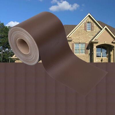 vidaXL, Osłony na ogrodzenie, 4 szt., PVC, 35x0,19 m, brązowe vidaXL, Osłony na ogrodzenie, 4 szt., PVC, 35x0,19 m, brązowe