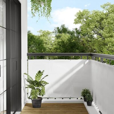 vidaXL - 57917 - Biały - 90x800cm - Zasłona balkonowa vidaXL - 57917 - Biały - 90x800cm - Zasłona balkonowa
