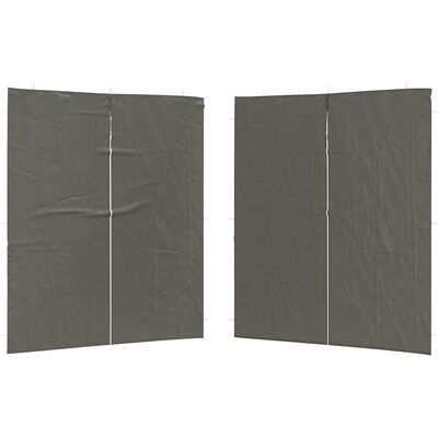 vidaXL Ściana boczna namiotu na imprezy 2 pcs antracytowy 200 x 195 cm vidaXL Ściana boczna namiotu na imprezy 2 pcs antracytowy 200 x 195 cm