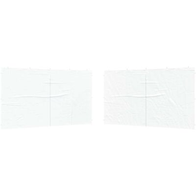 vidaXL Ściana boczna namiotu na imprezy 2 pcs Biały 400 x 195 cm vidaXL Ściana boczna namiotu na imprezy 2 pcs Biały 400 x 195 cm