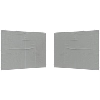 vidaXL Ściana boczna namiotu na imprezy 2 pcs jasnoszary 400 x 195 cm vidaXL Ściana boczna namiotu na imprezy 2 pcs jasnoszary 400 x 195 cm