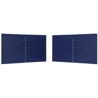vidaXL Ściana boczna namiotu na imprezy 2 pcs niebieski 400 x 195 cm vidaXL Ściana boczna namiotu na imprezy 2 pcs niebieski 400 x 195 cm