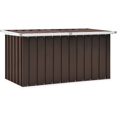 vidaXL Skrzynia ogrodowa do przechowywania, brązowa, 129x67x65 cm vidaXL Skrzynia ogrodowa do przechowywania, brązowa, 129x67x65 cm