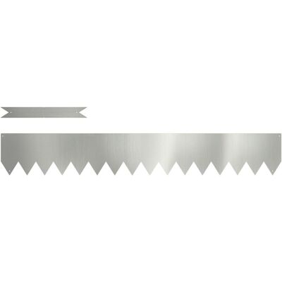 vidaXL Galwanizowana stal 100 x 0.5 x 15 cm Trwały zestaw ogrodzenia - Garden Edging Set vidaXL Galwanizowana stal 100 x 0.5 x 15 cm Trwały zestaw ogrodzenia - Garden Edging Set