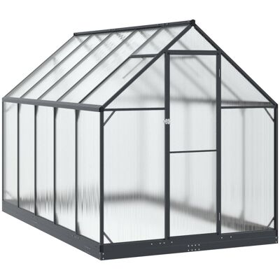 vidaXL Szklarnia Ogrodowa Z blokadą antracytowy 183,5 x 303,5 x 207 cm vidaXL Szklarnia Ogrodowa Z blokadą antracytowy 183,5 x 303,5 x 207 cm