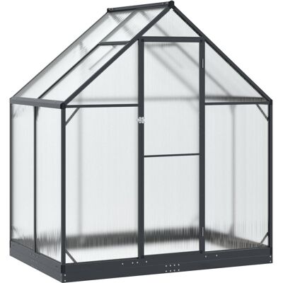 vidaXL Szklarnia Ogrodowa z drzwiami antracytowy 183,5 x 123 x 207 cm vidaXL Szklarnia Ogrodowa z drzwiami antracytowy 183,5 x 123 x 207 cm