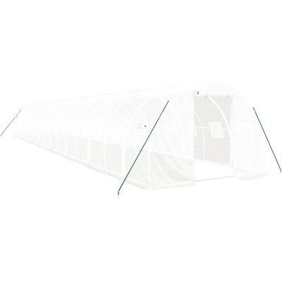 Szklarnia vidaXL 16x3x2m ze stalową ramą - Biała Szklarnia vidaXL 16x3x2m ze stalową ramą - Biała
