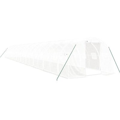 Szklarnia vidaXL 20x3x2m z stalową konstrukcją - Biała Szklarnia vidaXL 20x3x2m z stalową konstrukcją - Biała