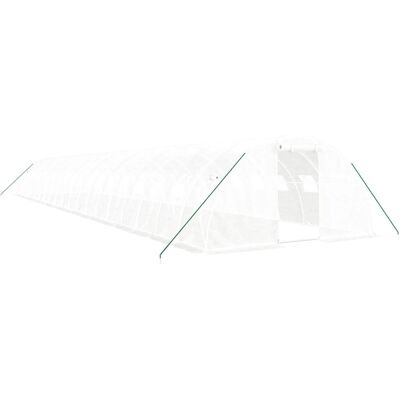 vidaXL Biały szklarnia 20x4x2 m z ramą stalową - Szklarnia vidaXL Biały szklarnia 20x4x2 m z ramą stalową - Szklarnia