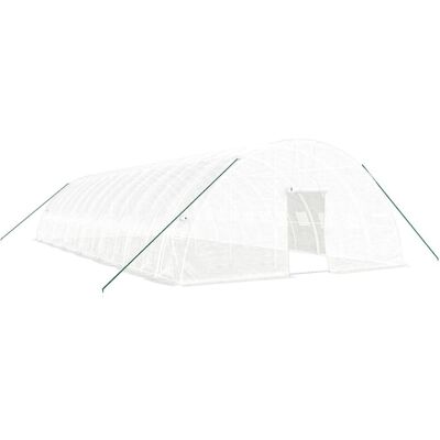 vidaXL Szklarnia z Ramą ze Stali 14x6x2.85m - Szklarnia vidaXL Szklarnia z Ramą ze Stali 14x6x2.85m - Szklarnia