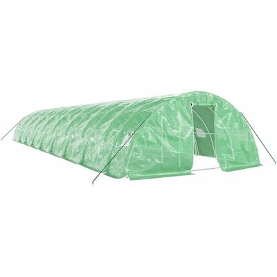 Szklarnia vidaXL z ramą stalową - 18x5x2.3m - Struktura ogrodowa Szklarnia vidaXL z ramą stalową - 18x5x2.3m - Struktura ogrodowa