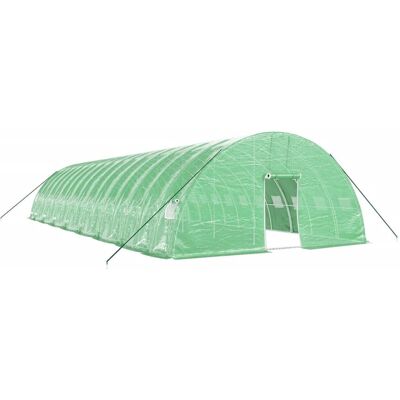 Vidaxl Szklarnia Ze Stalową Ramą, Zielona, 96 M², 16X6X2,85 M Vidaxl Szklarnia Ze Stalową Ramą, Zielona, 96 M², 16X6X2,85 M
