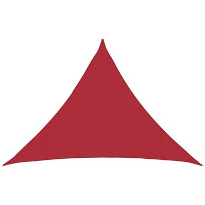 vidaXL Żagiel przeciwsłoneczny czerwony 7 x 5 x 5 m HDPE vidaXL Żagiel przeciwsłoneczny czerwony 7 x 5 x 5 m HDPE