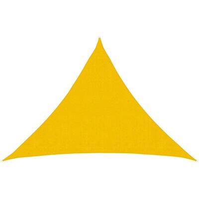 vidaXL Żagiel przeciwsłoneczny żółty 7 x 5 x 5 m HDPE vidaXL Żagiel przeciwsłoneczny żółty 7 x 5 x 5 m HDPE