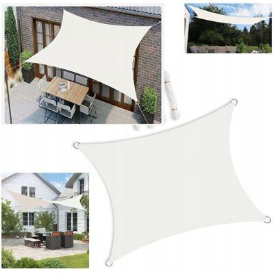 Inny producent Żagiel ogrodowy 300 x 200 cm tkanina Inny producent Żagiel ogrodowy 300 x 200 cm tkanina