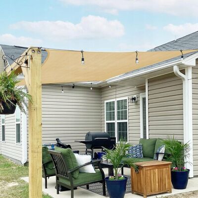 Inny producent Zagiel Przeciwsłoneczny 3X4M 185 G/M² Ochrona Przed Słońcem Uv Zadaszenie Inny producent Zagiel Przeciwsłoneczny 3X4M 185 G/M² Ochrona Przed Słońcem Uv Zadaszenie