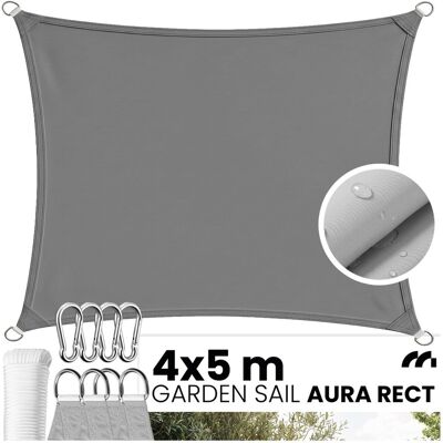 Maltec Żagiel Przeciwsłoneczny Prostokątny Zadaszenie AURA RECT Grey 4x5m Ogrodowy Taras Maltec Żagiel Przeciwsłoneczny Prostokątny Zadaszenie AURA RECT Grey 4x5m Ogrodowy Taras