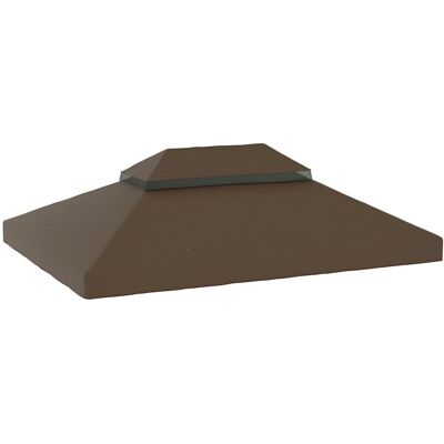 Zamienny dach Outsunny do altany 3 x 4 m, wodoodporny dach altany z powłoką z PVC, podwójne pokrycie zamienne do altany ogrodowej, części zamienne w.. Zamienny dach Outsunny do altany 3 x 4 m, wodoodporny dach altany z powłoką z PVC, podwójne pokrycie zamienne do altany ogrodowej, części zamienne w..