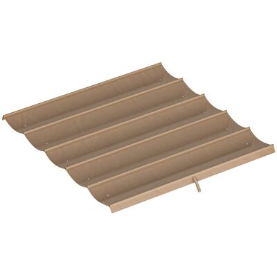 Zamienny dach Outsunny do pergoli 3 x 3 m, wodoodporny, rozkładany, falisty daszek z otworami odpływowymi, osłona przeciwsłoneczna tylko do ogrodu, .. Zamienny dach Outsunny do pergoli 3 x 3 m, wodoodporny, rozkładany, falisty daszek z otworami odpływowymi, osłona przeciwsłoneczna tylko do ogrodu, ..