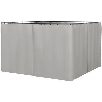 Zestaw 4 paneli bocznych Outsunny do altany 3x3 m, panele boczne z haczykami, 302 x 205 cm, wodoodporne, wytrzymałe, odporne na zimę, panele boczne .. Zestaw 4 paneli bocznych Outsunny do altany 3x3 m, panele boczne z haczykami, 302 x 205 cm, wodoodporne, wytrzymałe, odporne na zimę, panele boczne ..