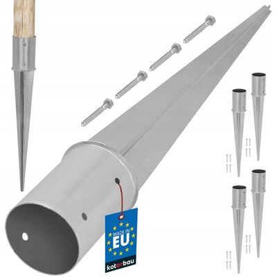 IKRA ZESTAW 4X PODSTAWA SŁUPA WBIJANA WSPORNIK KOTWA STAL OCYNKOWANA FI 100 MM IKRA ZESTAW 4X PODSTAWA SŁUPA WBIJANA WSPORNIK KOTWA STAL OCYNKOWANA FI 100 MM