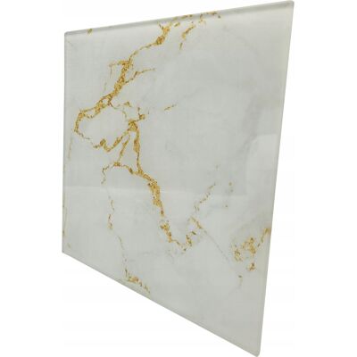 Airroxy Panel Szklany Marmur Coriento Gold Do Wentylatora Drim 100 I 125 Airroxy Panel Szklany Marmur Coriento Gold Do Wentylatora Drim 100 I 125