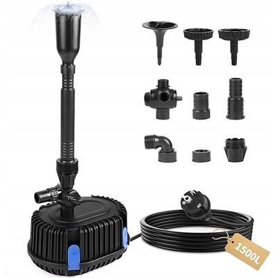 Inny producent Pompa Fontanna Ogrodowa 1500 L/h Filtr Do Stawu 25w Kabel 10m Do Domu Inny producent Pompa Fontanna Ogrodowa 1500 L/h Filtr Do Stawu 25w Kabel 10m Do Domu