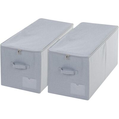 Inny producent Pudełka 2 Sztuki 60l 56x32x33cm Składane Pojemniki Organizery Zamykane Inny producent Pudełka 2 Sztuki 60l 56x32x33cm Składane Pojemniki Organizery Zamykane