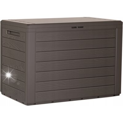 PROSPERPLAST Skrzynia ogrodowa schowek Woodebox 190L umbra PROSPERPLAST Skrzynia ogrodowa schowek Woodebox 190L umbra