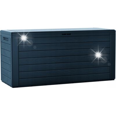 PROSPERPLAST Skrzynia ogrodowa schowek Woodebox 280L antracyt PROSPERPLAST Skrzynia ogrodowa schowek Woodebox 280L antracyt