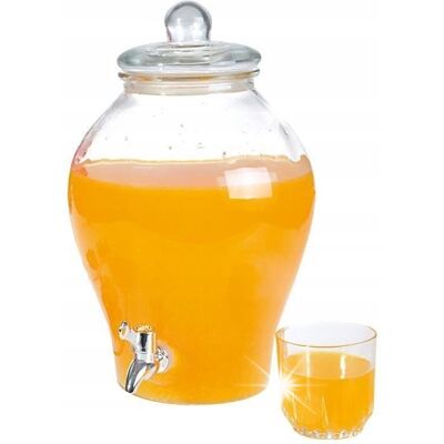 Orion Słój Słoik Z Kranikiem Dystrybutor Do Napojów Lemoniady Szklany 6,5l Orion Słój Słoik Z Kranikiem Dystrybutor Do Napojów Lemoniady Szklany 6,5l