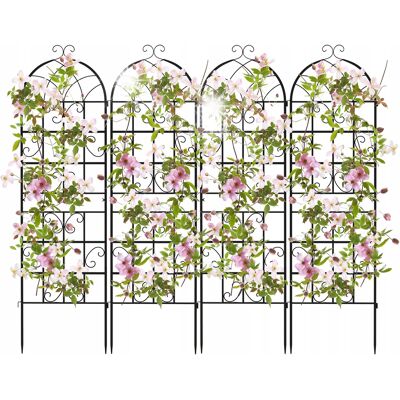 COSTWAY Zestaw Pergola ogrodowa Trejaż do roślin pnących 180 x 50 cm 4 szt COSTWAY Zestaw Pergola ogrodowa Trejaż do roślin pnących 180 x 50 cm 4 szt