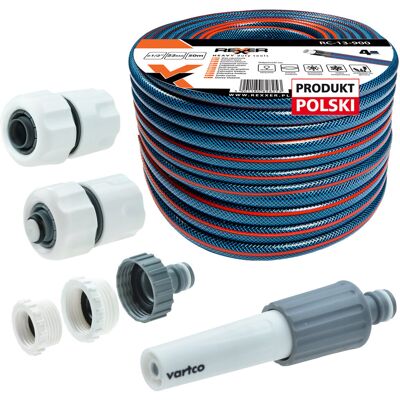 REXXER 4-Warstwowy Wąż Ogrodowy 1/2' 50 M + Złączki + Dysza Zraszająca REXXER 4-Warstwowy Wąż Ogrodowy 1/2' 50 M + Złączki + Dysza Zraszająca