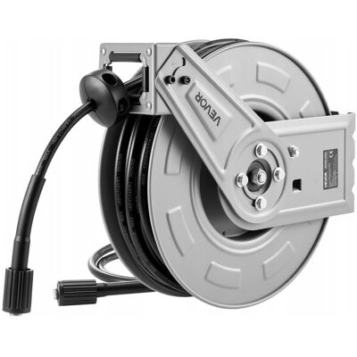 Bęben Na Wąż Do Myjki Ciśnieniowej Vevor 19.8m X 6.35mm Stalowy Mocny Bęben Na Wąż Do Myjki Ciśnieniowej Vevor 19.8m X 6.35mm Stalowy Mocny