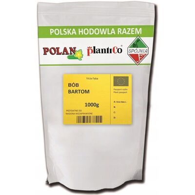PlantiCo BÓB BARTOM ŚREDNIOWCZESNA nasiona 1000g SMACZNY PLENNY DUŻE OP PlantiCo BÓB BARTOM ŚREDNIOWCZESNA nasiona 1000g SMACZNY PLENNY DUŻE OP