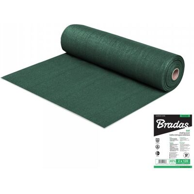 Euroflora BRADAS - AS-CO3810050GR - Siatka cieniująco-osłonowa 40% - 38g - 1x50m Euroflora BRADAS - AS-CO3810050GR - Siatka cieniująco-osłonowa 40% - 38g - 1x50m
