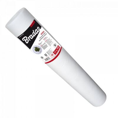 Bradas - Non-woven 50 g/m² - biały - 1,1 x 100m - non-woven fabric Bradas - Non-woven 50 g/m² - biały - 1,1 x 100m - non-woven fabric