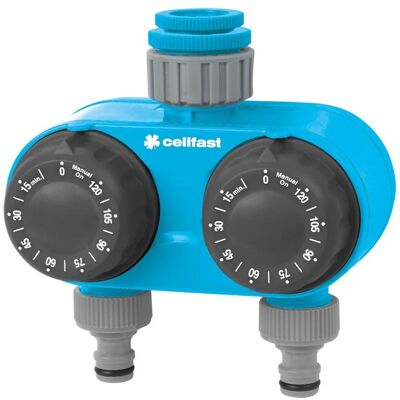 Cellfast Rozdzielacz Podwójny Z Zegarami Mechanicznymi Cellpro Cellfast Rozdzielacz Podwójny Z Zegarami Mechanicznymi Cellpro