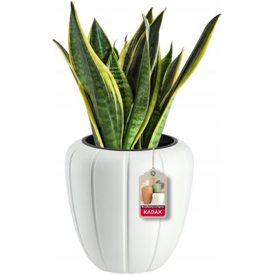 KADAX Donica Doniczka Na Kwiaty + Wkład 3D Biała 40cm KADAX Donica Doniczka Na Kwiaty + Wkład 3D Biała 40cm