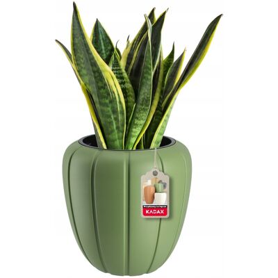 KADAX Donica Doniczka Na Kwiaty + Wkład 3D Zielona 40cm KADAX Donica Doniczka Na Kwiaty + Wkład 3D Zielona 40cm