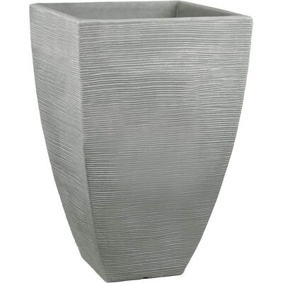 Donica ogrodowa kwadratowa 60 cm szara PATIO Donica ogrodowa kwadratowa 60 cm szara PATIO