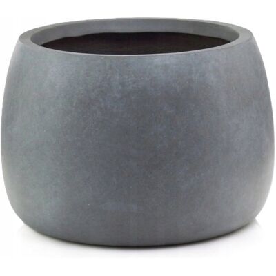 POLNIX Doniczka Ceramiczna Misa Dekoracyjna Struktura Betonu Szara 33 Cm POLNIX Doniczka Ceramiczna Misa Dekoracyjna Struktura Betonu Szara 33 Cm